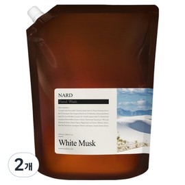 Nard Refresh Perfumed Hand Wash Refill White Musk, 1L, 2 pcs / 나드 리프레쉬 퍼퓸드 핸드워시 리필 화이트머스크, 1L, 2개