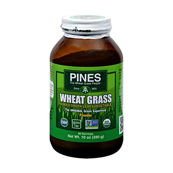 Pines Wheat Grass Powder, 10 Ounce - 3 per case.3