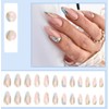 Blue Wave Fake Nails - Almond Shaped Press On Nails
