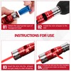 MAZING 6pc Wire Stripper for Drill 8-17AWG, 8-in-1 Quick Stripping
