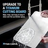 Titan Carve Titanium Cutting Board | Double-Sided Metal Titan Carve