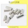 Increased Fire Stainless Steel Hex Nuts M3 14mm Length 10pcs