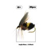20 Pieces Fly Fishing Bionic Bee Baits Artificial Insects Simulation