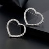 Joyci - Broche Redondo de 2 Piezas con Diamantes de