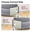 Upgraded Cat Scratch Furniture Couch Protector with Natural Sisal for