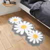 Aesthetic Grey Bathroom Rugs Runner Daisy Bedroom Area Runner Rug