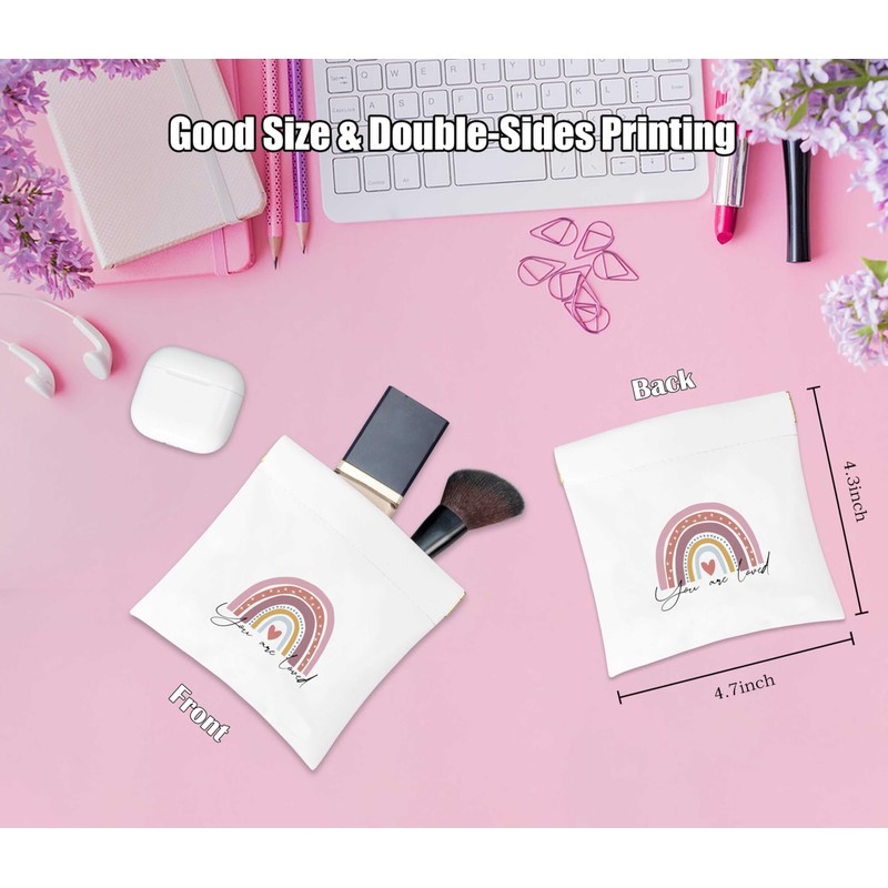 Funny Cosmetic Bag with Mirror Small Makeup Bag for Purse,