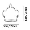 WJSYSHOP Mini King Queen Crown Shape Cookie Cutter