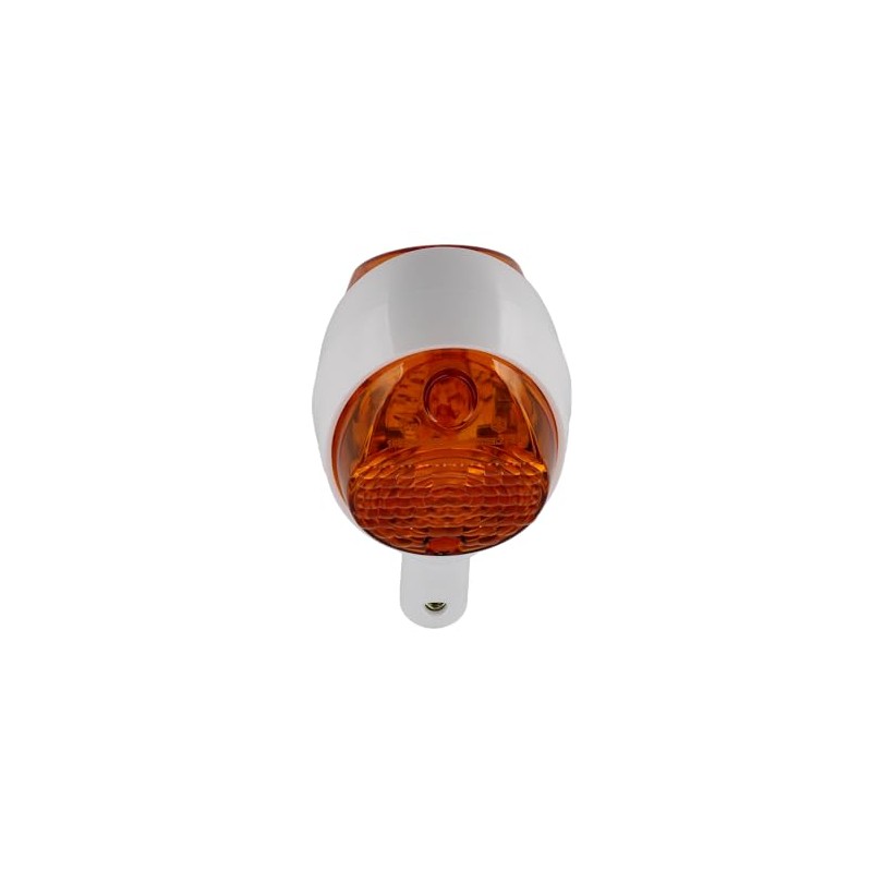 Set of indicators in white, indicator caps orange - for