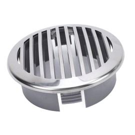 Marine Vent Cover, 4 Pcs 4-inch 316 Stainless Steel Boat Airflow Vent Grill, with Fine Craftsmanship, High Polished Surface, Easy to Clean, Suitable for RVs, Boats, Yachts,