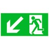 Emergency Exit Sign, Rescue Marking, Very Stable (Emergency Exit Stairs