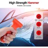 2 pcs Car Safety Hammer Seatbelt Cutter Window Punch Breaking