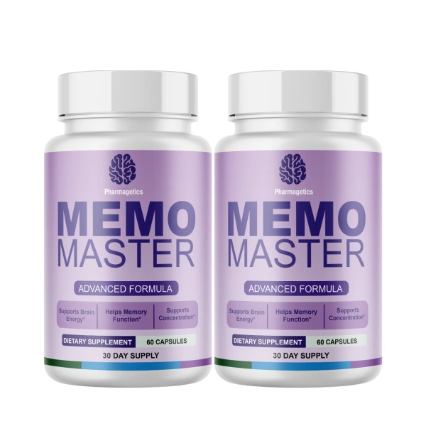 pharmagetics Memo Master- Brain Support For Focus & Cognitive Supplement