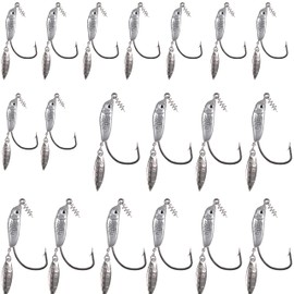 Fishing Hook with Weight Kit, Swim Jig Head Fish Hook Set with Barb Bass Trout,7g 10pcs 10g 10pcs