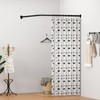 Corner Shower Curtain Rod, Curved Shower Curtain Rod, Adjustable L