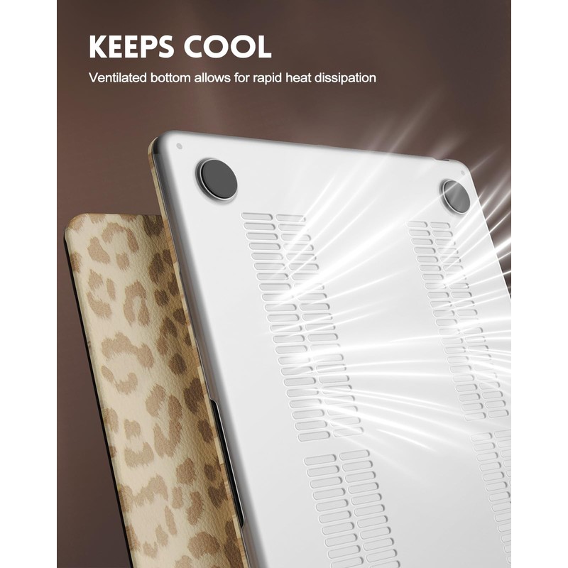iCasso Compatible with MacBook Air 13 inch Case 2025 2024-2022