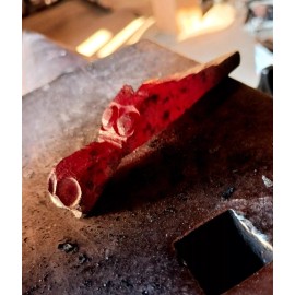 DailyCraftsmanship Hand Forged Dragon Keychain Pendant Iron Steel Metal Dragon Sculpture Statue