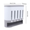 Xuthusman 10KG 360° Rotating Storage Dispenser 6 in1 Kitchen Pantry