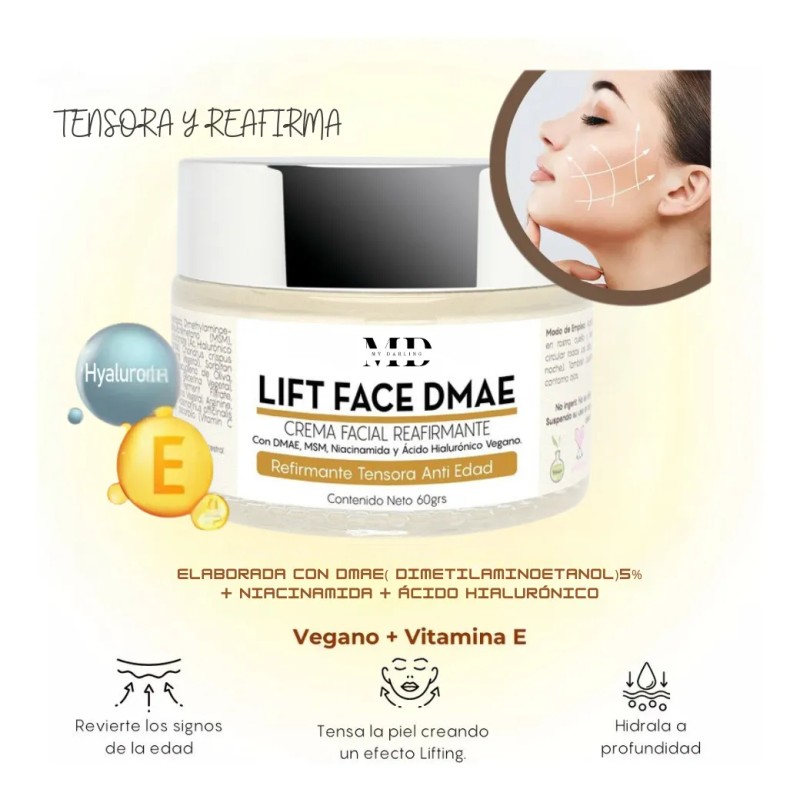 Kit Crema Lift Face Dmae + Suero Dmae Y Tranexámico.