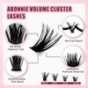 ABONNIE DIY Lash Extension Kit,Cluster lash Extensions Kit, 10-16mm Mix