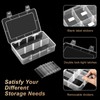 Mauproy 2 Pack 8 Grids Bead Organizer and Storage, Clear