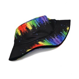 CNUSER Bucket Hat for Women Men,Travel Sun Beach Cap,Unisex Fishing Outdoor Boonie (Graffiti Colorful)
