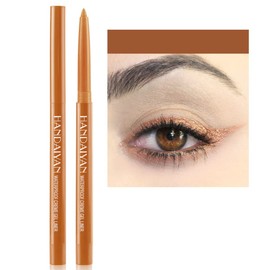 ONarisae eyeliner pencil retractable eyeliner creamy pigmented smudge proof eye liner pen Shimmer Brown
