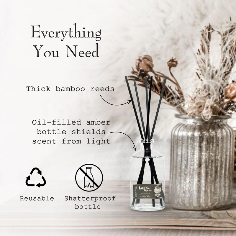 Barr-Co. Reserve Scent Diffuser Kit, Earthy Tobacco Scent with Woody