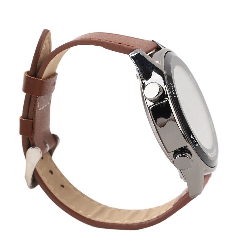 Men Digital Watch Dual Time Stopwatch Calendar Alarm Clock Waterproof