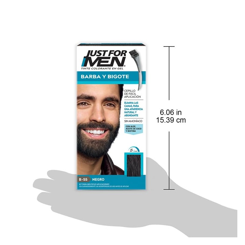 Just For Men Tinte Colorante en Gel para Barba y
