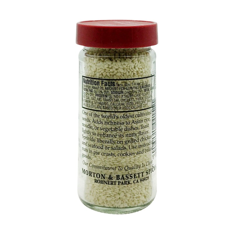 Morton & Basset Spices, Sesame Seed, 2.4 Ounce