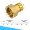 MECCANIXITY Brass Pipe Fitting Water Meter Coupling G1 Female x
