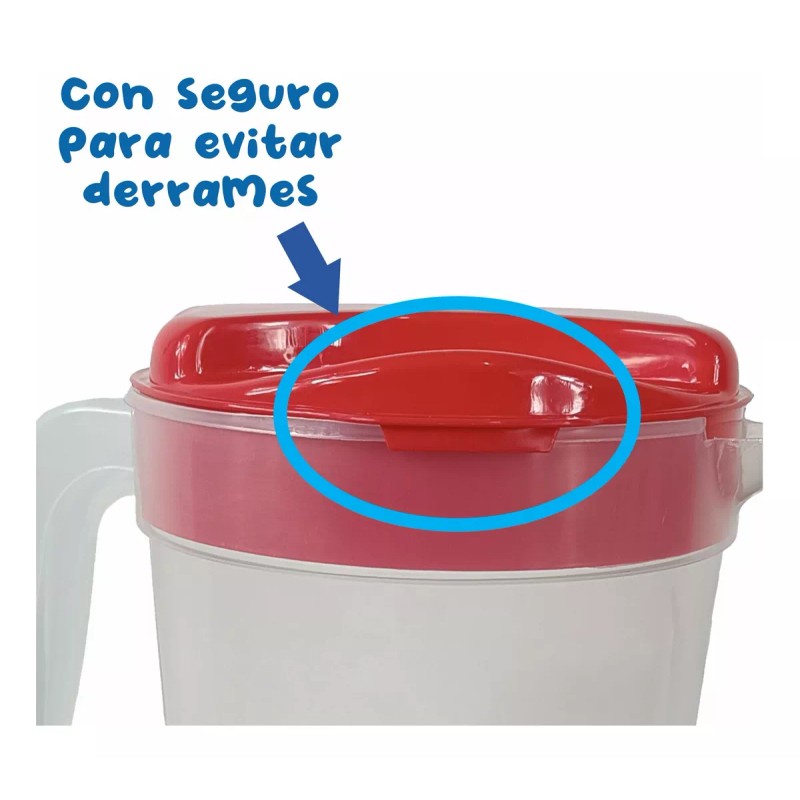 Boris 6 Jarras Para Agua 4 Litros Con Seguro Antiderrames