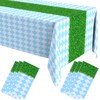 Oudain 6 Pcs Wonderland Tablecloth Tea Party Spring Checkered Tablecloth