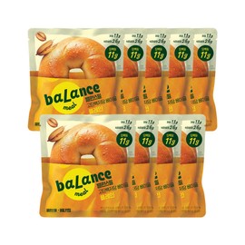 CJ CheilJedang Balance Meal High Protein Low Sugar Plain Bagel 80g x9 pieces