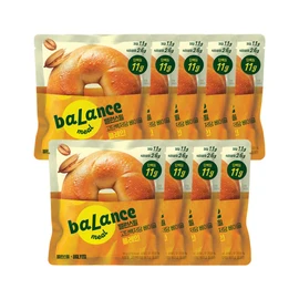 CJ CheilJedang Balance Meal High Protein Low Sugar Plain Bagel 80g x9 pieces