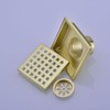 Square Shower Drain 4 inch, Nicmondo Floor Waste Drain Point