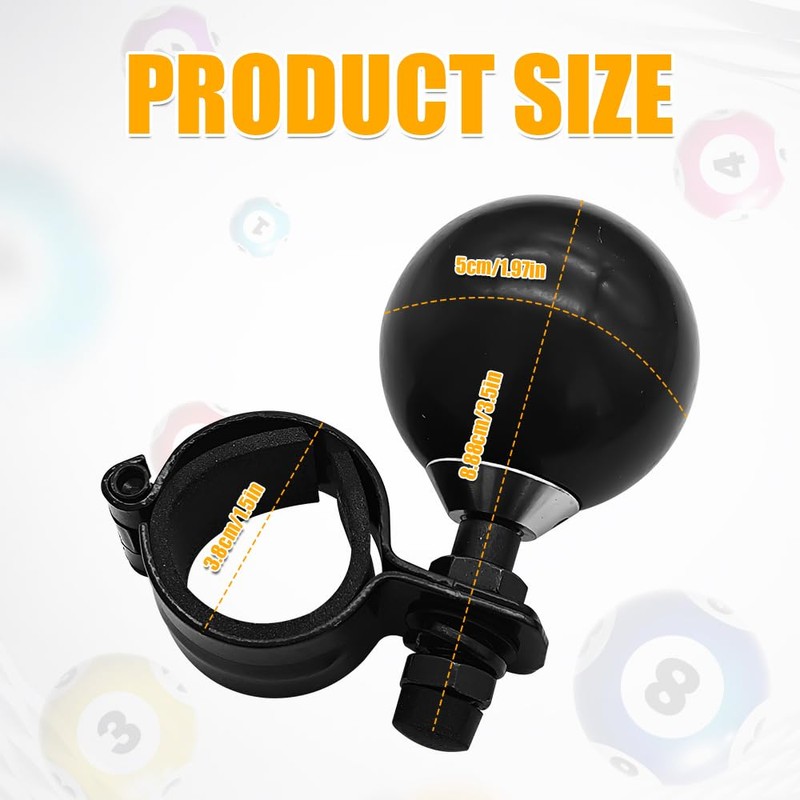 HQRNYP 8 Ball Steering Wheel Knob Spinner, Suicide Knob, Heavy