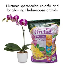 Better-Gro Phalaenopsis Mix - Premium Grade Phalaenopsis Potting Mix for Potting, Repotting, Enhanced Drainage, Air Flow & Root Ventilation, Ideal for Phalaenopsis Orchids - 8 Dry Quarts