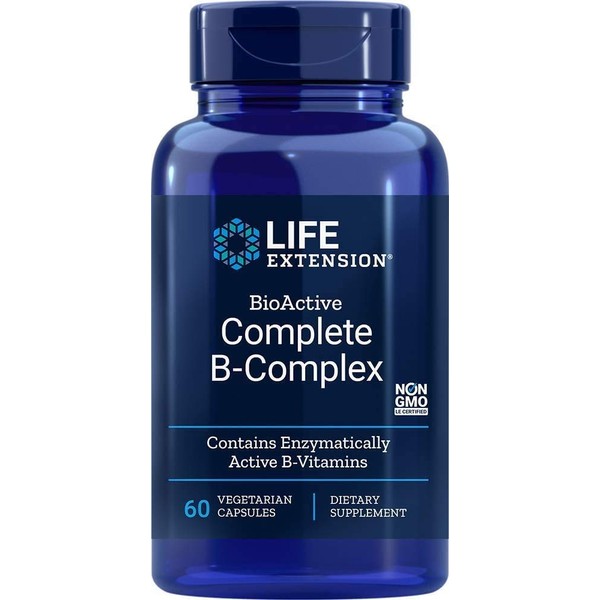 Life Extension Complete B-Complex Vegetarian Capsules, 60 Count