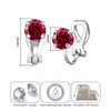 Philip Jones Red Crystal Clip On Earrings Created with Zircondia®