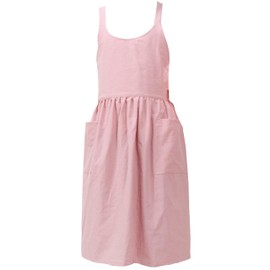 FAIRYGATE Ladies Aprons for Cooking Adjustable Bib Apron with Long Ties for Women Men Chef Kitchen Cooking A5944