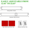 Yaocom 4 Pcs Rv Refrigerator Bars 12.44"-22.63" Adjustable Stainless Steel