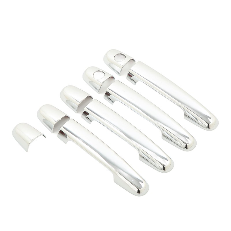 8 Pcs Car Exterior Door Handle Cover ABS Chrome Door