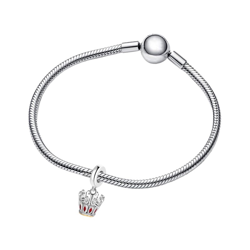EHEG Crown Charms for Women Bracelets and Necklaces 925 Sterling
