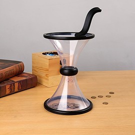 Bruafsir Transparent Vortex Piggy Bank Circling Saving Box Vortex Bank