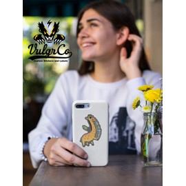 VulgrCo Giraffe Colorful Books Long Neck Animal Funny Sticker Vinyl Waterproof UV Resistant Decal for Phones Laptops Water Bottles Tumblers Boats Cars Trucks Windows Kayak 3" inch Bumper Stickers