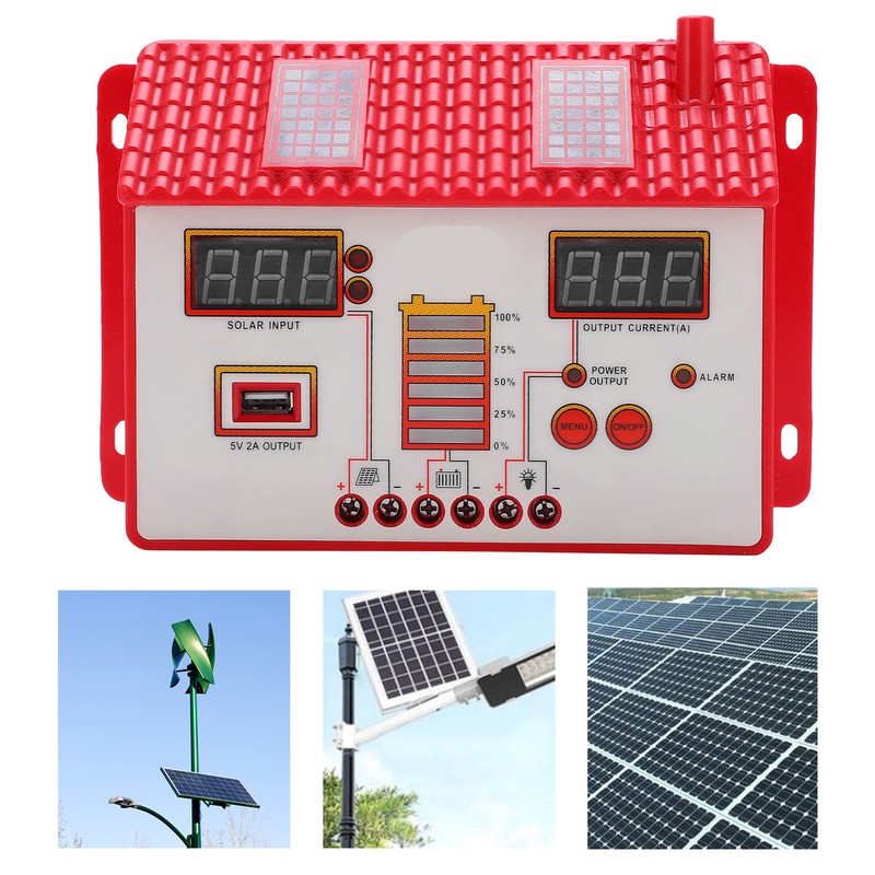 12V/24V House Shaped Solar Charge Controller MPPT Automatic Solar Panel