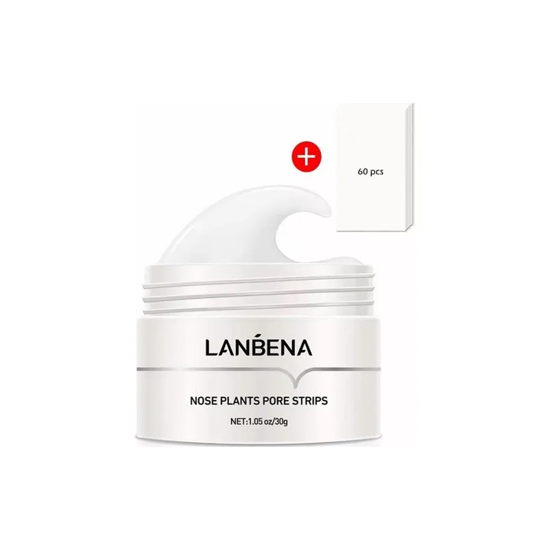 Kit Lanbena 2 cremas 120 tiras, elimina puntos negros y