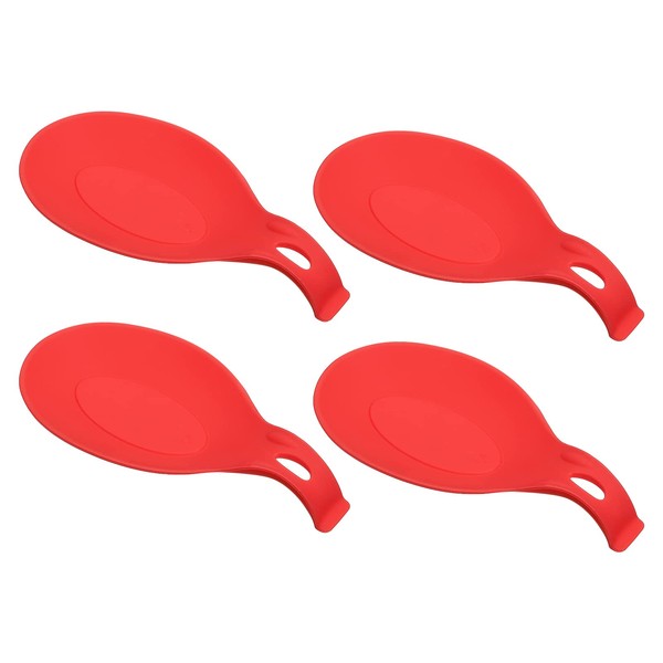 uxcell Silicone Spoon Rest, 9.25" x 4.72" Heat Resistant Kitchen